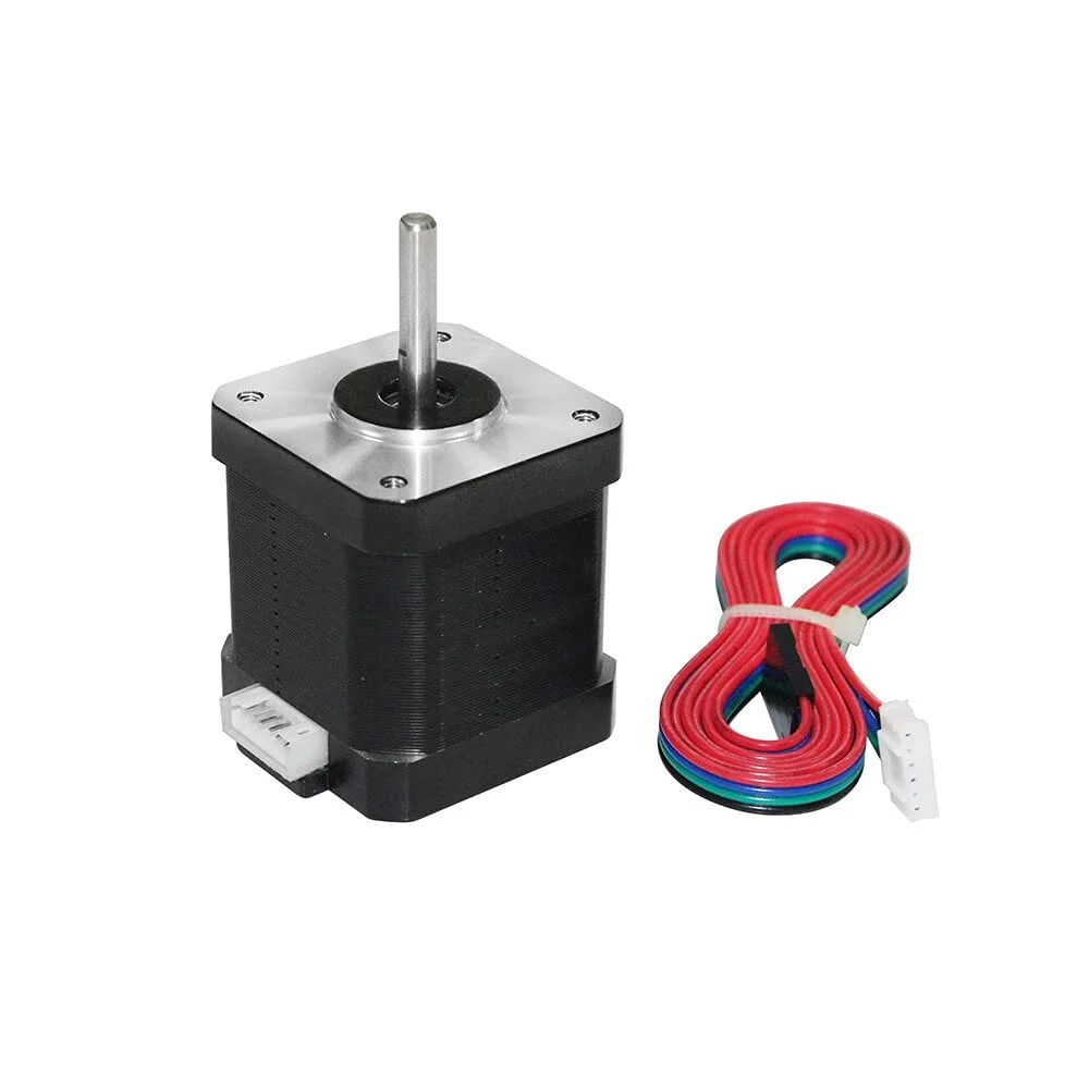قطعات و لوازم جانبی پرینتر سه بعدی - قطعات پرینتر سه بعدی موتور پله ای 17HS8401S قطر هسته 5 میلی متر موتورهای پله ای با سیم سرب موتور 100 سانتی متری موتورهای پله ای فلزی