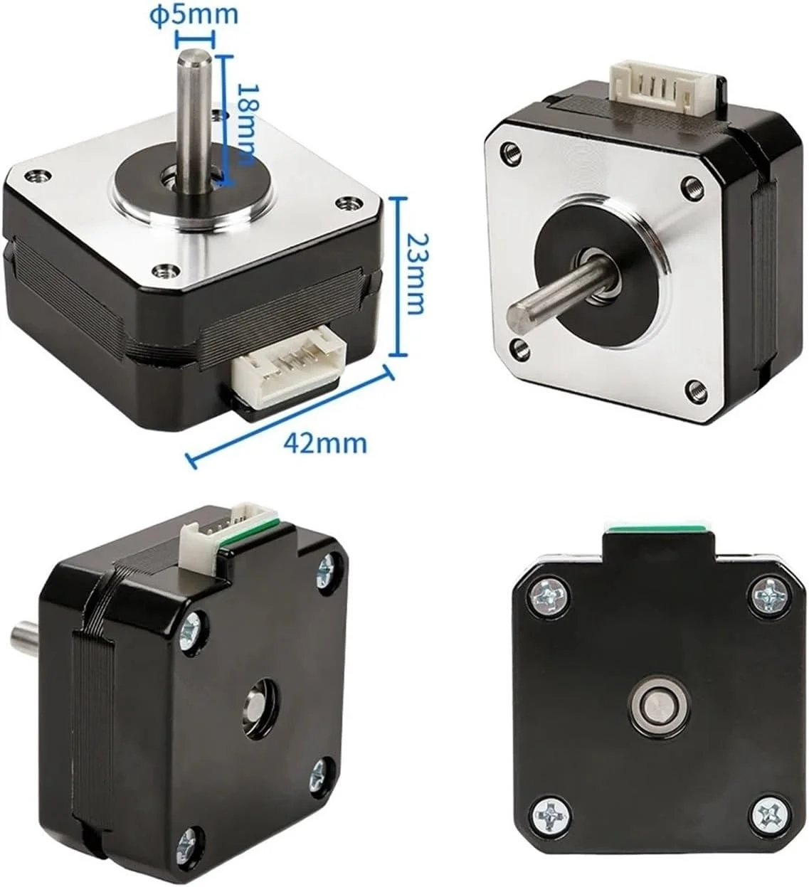 موتور پله ای 42 مدل 42HS23 1.0A 0.1N.m 42BYGH با 4 سیم برای پرینتر سه بعدی (1 عدد)