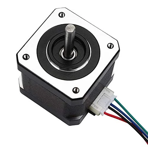 لوازم جانبی و قطعات پرینتر سه بعدی Lysee - موتورهای پرینتر سه بعدی، موتور پله ای 17، کیت موتور پله ای DC دو قطبی گشتاور بالا 40 میلی متری، نویز کم 0.46 نیوتن متر 42 2 فاز جهانی El - (رنگ: مشکی)