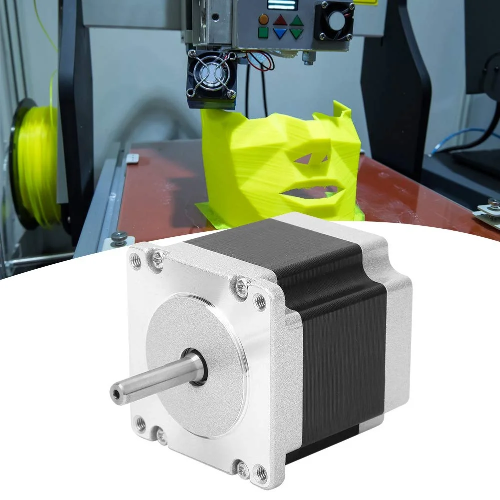 موتور پله ای NEMA 23 LiebeWH با کابل 4 پین 23HS5628 لوازم جانبی پرینتر سه بعدی، به طور گسترده در پرینترهای سه بعدی و روتر CNC استفاده می شود (قطر شفت 6.35 میلی متر) LiebeWHgqzgpu7av9-11