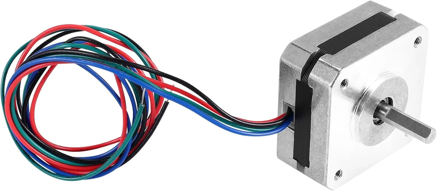 موتور پله ای 17HS08-1004S 4 سیم Nema 17، 20 میلی متر، 1 آمپر، 13Ncm (18.4oz.in)، موتور 42 Nema17 Stepper برای پرینتر سه بعدی DIY CNC