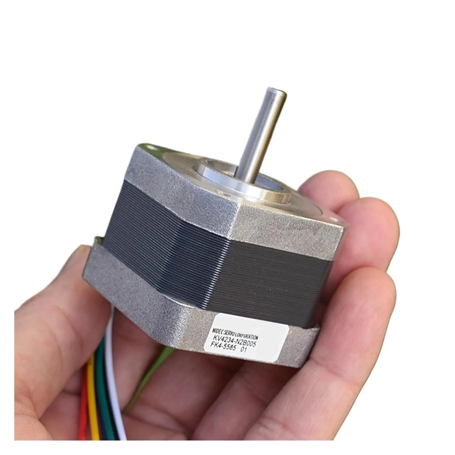 موتور پله ای 42 میلی متری Nema 17 با زاویه 1.8 درجه، 2 فاز، 4 سیم، شفت 5 میلی متری برای پرینتر سه بعدی و دستگاه CNC