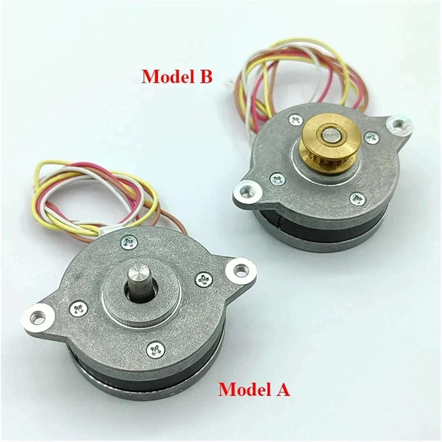 استارتر الکترونیکی پله ای نازک گرد 36 میلی متری 0.9 درجه، 2 فاز 4 سیم، شفت 5 میلی متری برای پرینتر سه بعدی، ربات CNC (مدل A)