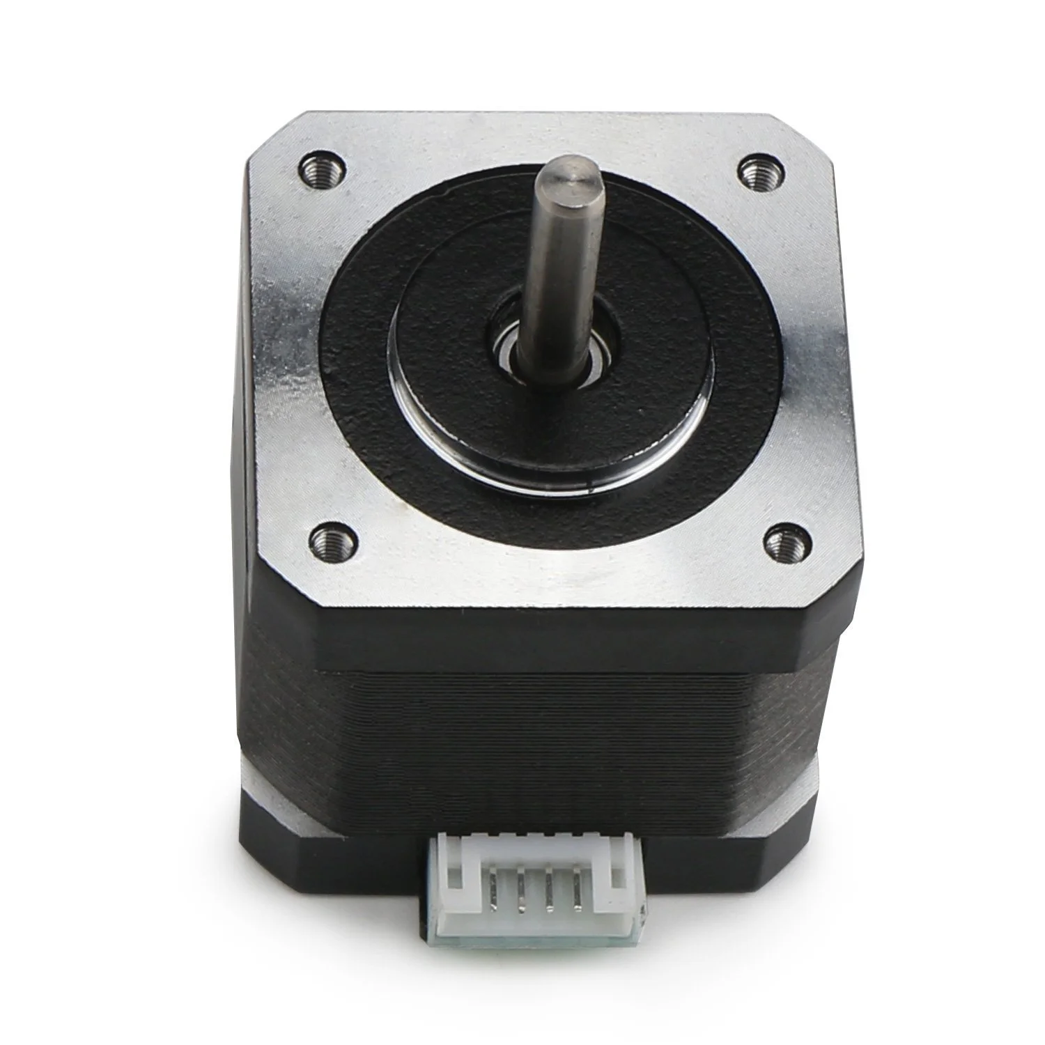 موتور پله‌ای Nema 17 دوقطبی 1.7 آمپر با گشتاور نگهدارنده 40N.cm، دو فاز، 4 سیم، 1.8 درجه، بدنه 42x42x40 میلی‌متر برای پرینتر سه بعدی یا دستگاه CNC