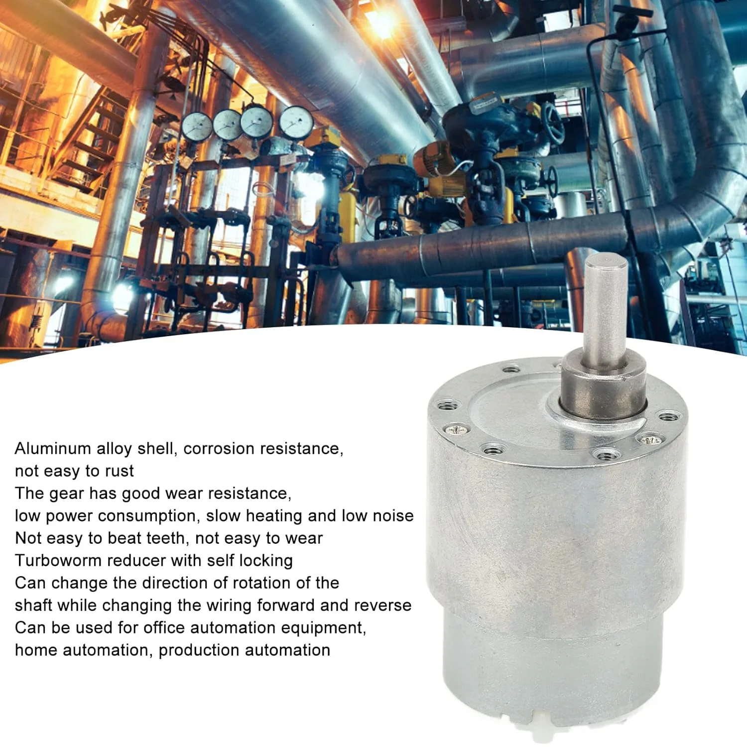 موتور گیربکس حلزونی DC مدل JGB37 500 مناسب برای پرینتر، دستگاه کپی، موتور گیربکس کوچک برای فن های 8 دور در دقیقه، ضبط کننده های ویدئویی DC 12V