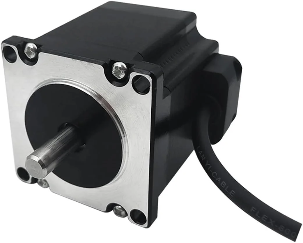 موتور پله ای Nema23 57HS56 دو فاز 4 سیم 1.0N.m 3.0A طول 56mm شفت 8mm برای تجهیزات پرینتر سه بعدی CNC