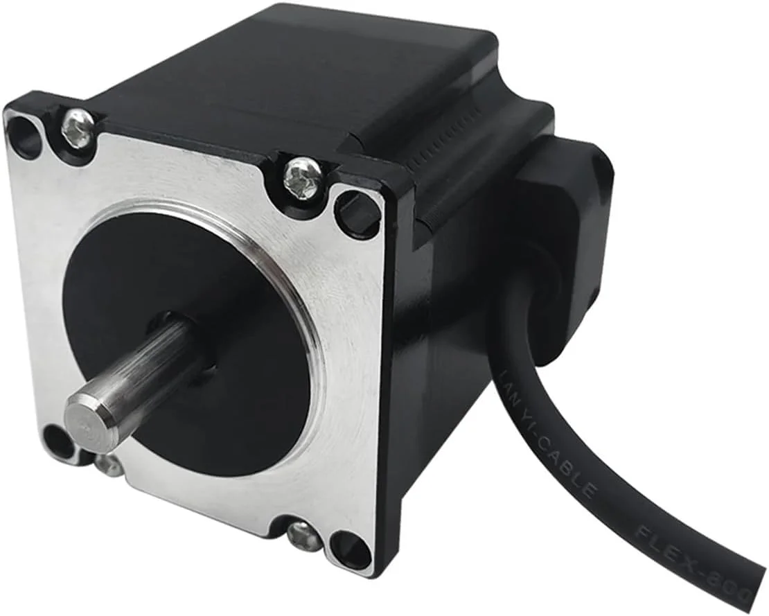 موتور پله ای Nema23 57HS56 دو فاز 4 سیم 1.0N.m 3.0A طول 56mm شفت 8mm برای تجهیزات پرینتر سه بعدی CNC