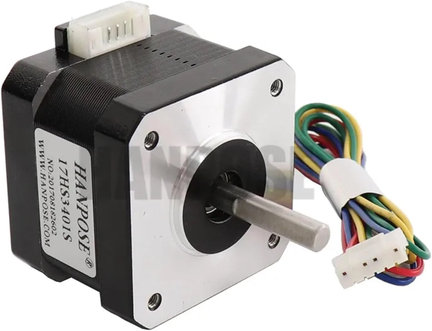 موتور پله ای 17HS3401S، 34 میلی متر، 1.3 آمپر، 28Ncm، 4 سیم، موتور 42، موتور پله ای Nema17 برای پرینتر سه بعدی DIY