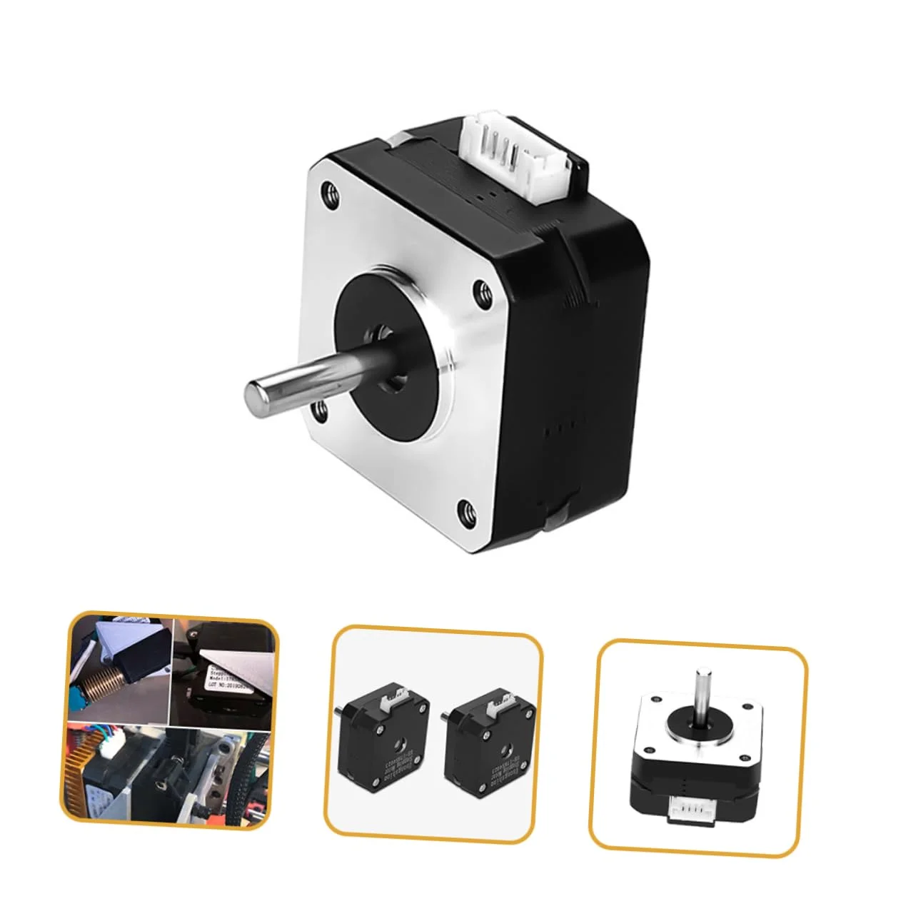 موتور پله‌ای کاربردی برای چاپگر، موتور پله‌ای فاز، کیت مواد فولادی، گشتاور بالا، نصب آسان، صرفه جویی در فضا