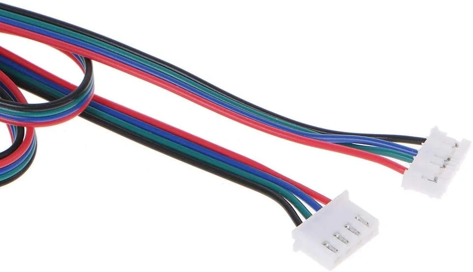 5 عدد کابل موتور چاپگر سه بعدی 1 متری 4 پین مادگی به مادگی سیم موتور اتصال XH2.54 کابل موتور پله ای Nema17