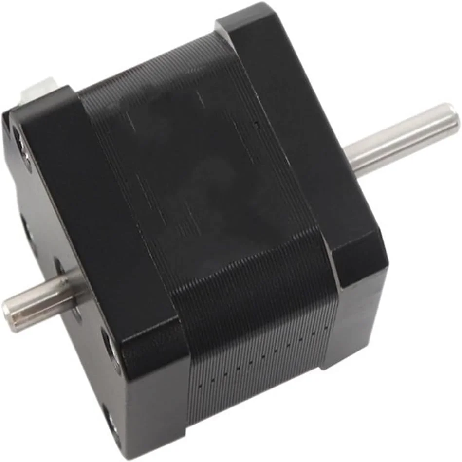 موتور پله‌ای دو شفت 1.6 آمپر 45N.CM 40 میلی‌متر 17HS4401S-SZ برای دستگاه CNC، دستگاه فرز حکاکی و پرینتر سه بعدی