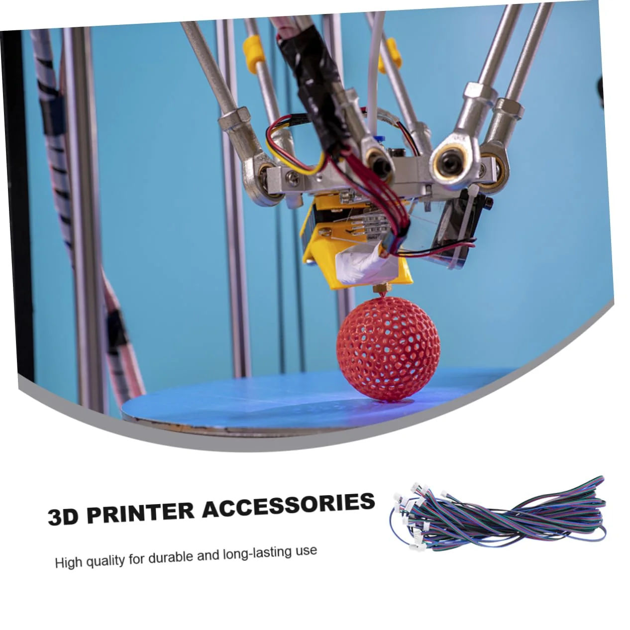 کابل موتور 1 متری .54 به کانکتور ترمینال 6 پین برای قطعات پرینتر سه بعدی CNC، رنگ تصادفی