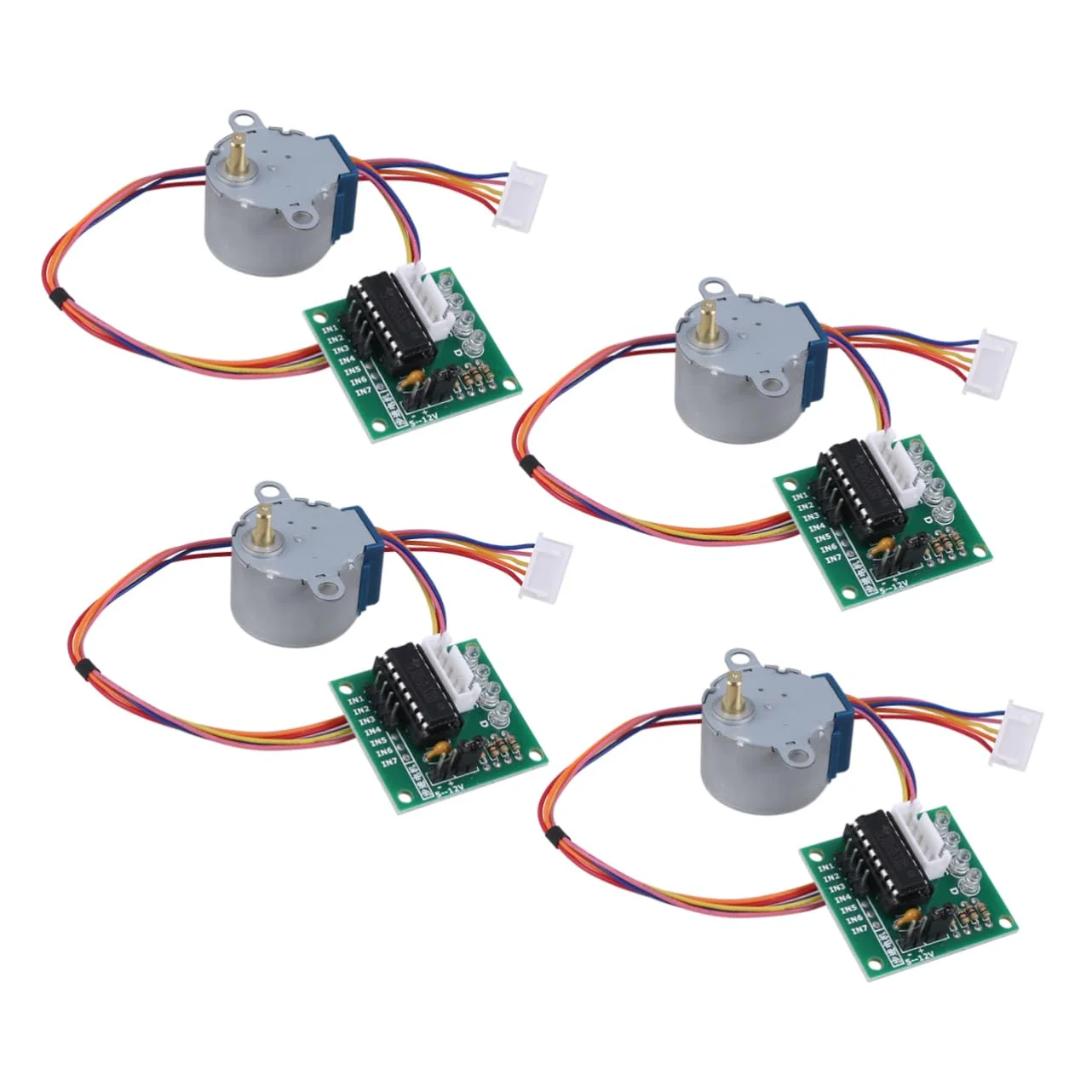 Homoyoyo ۴ ست موتور پله‌ای ۵ ولت با برد درایور ULN2003 برای کیت قطعات پرینتر سه بعدی