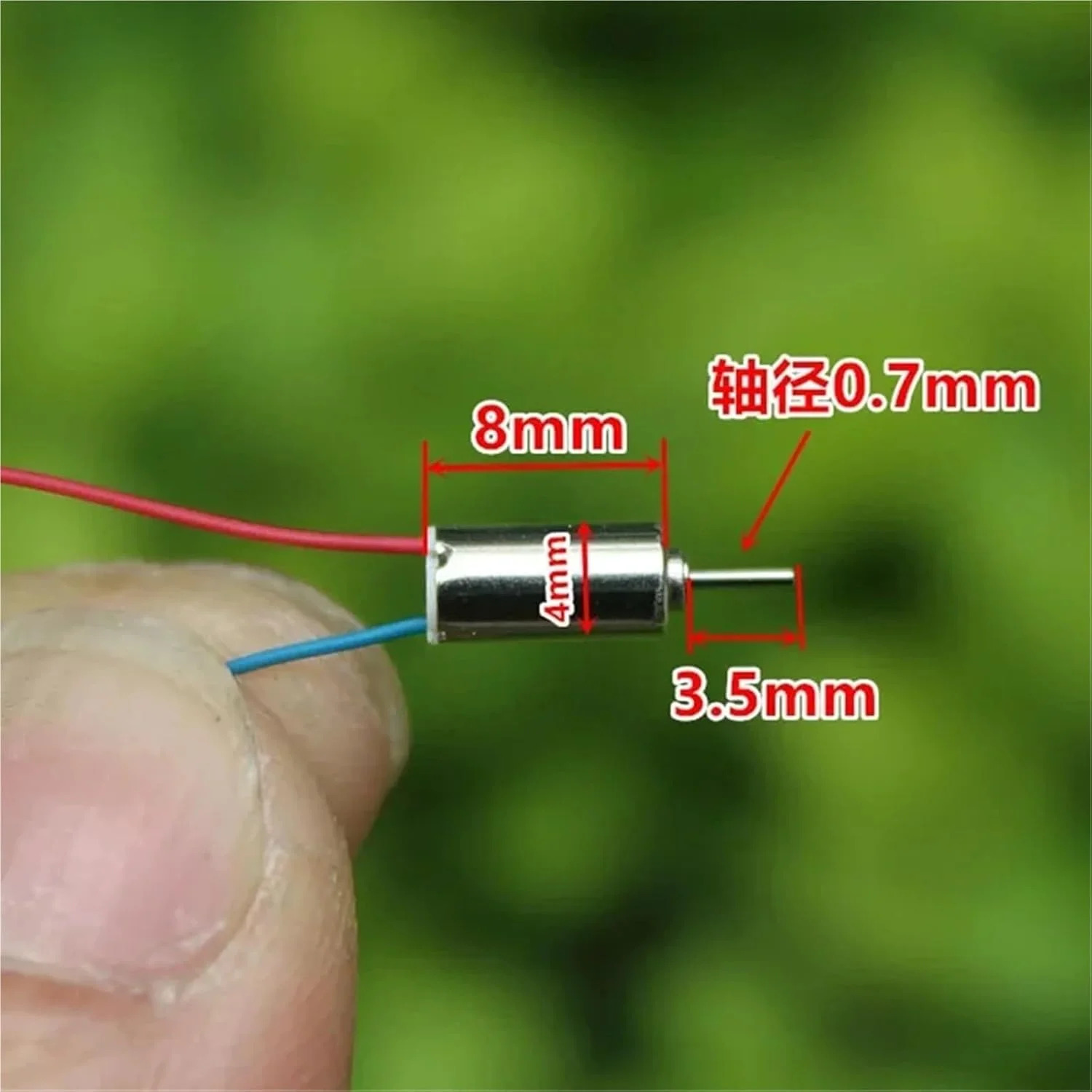 موتور هسته ای بدون جاروبک مینیاتوری 0408 DC 3.7V 48000RPM سرعت بالا CW CCW پنج عددی