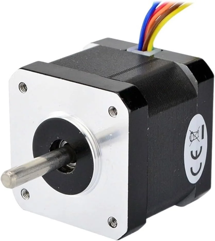 موتور پله ای Nema 17 تک قطبی HEXEH با زاویه گام 0.9 درجه، 26Ncm (36.8oz.in)، 39mm، 0.8A، 6 سیم برای موتور پرینتر سه بعدی DIY