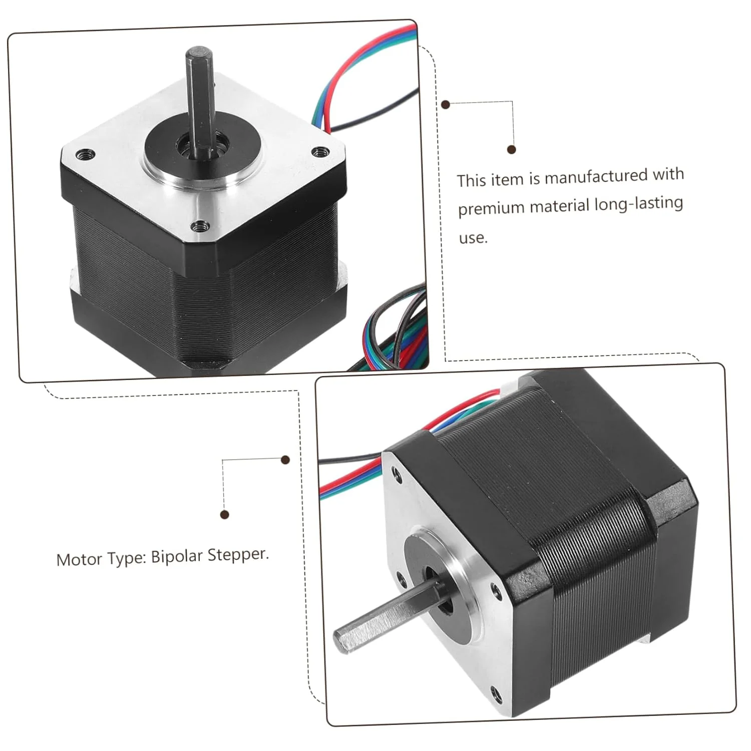 موتور پله ای گشتاور بالا 92oz برای پرینترها و دستگاه های CNC، کنترل دقیق برای کاربردهای با عملکرد بالا