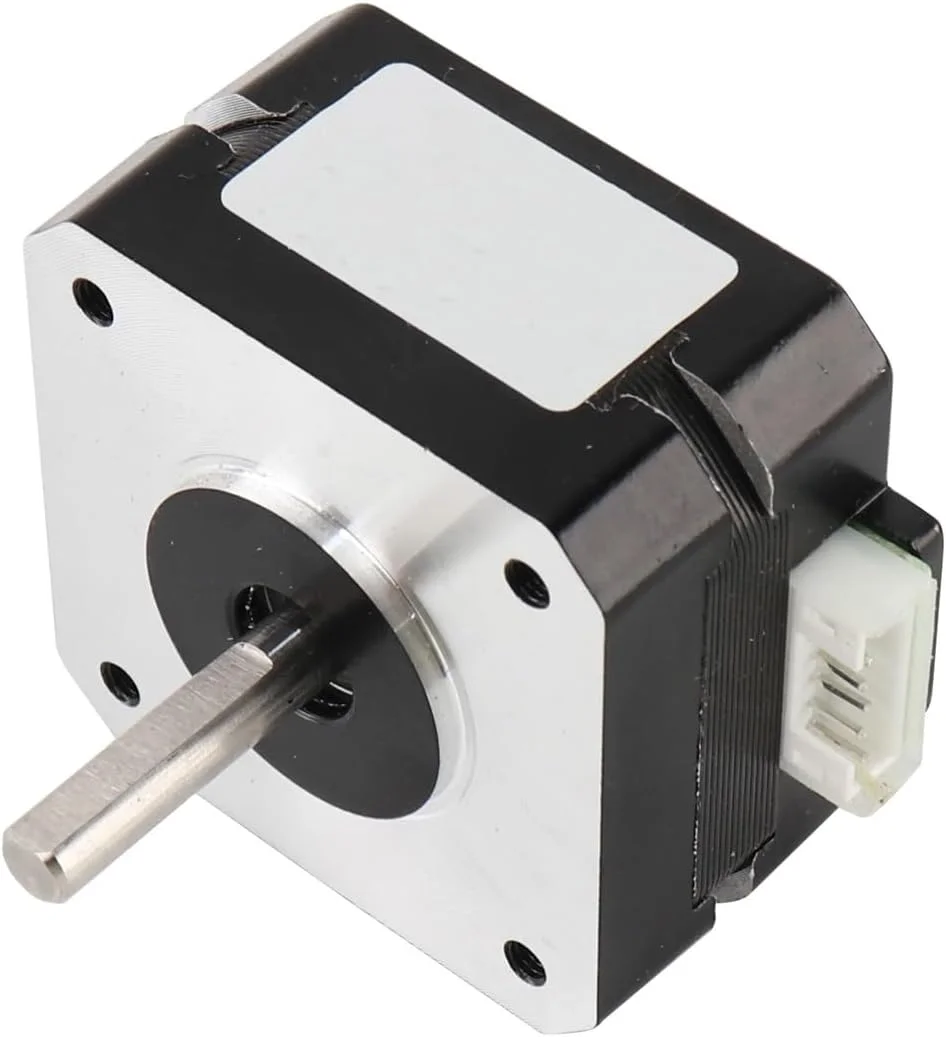 موتور پله ای Nema 17 با کنترلر درایور GTPBAO، 0.7 آمپر، گشتاور 14N.cm، 2 فاز، 4 سیم، 42x42x23 میلی متر، موتور پله ای برای اکسترودرهای پرینتر سه بعدی و دستگاه CNC