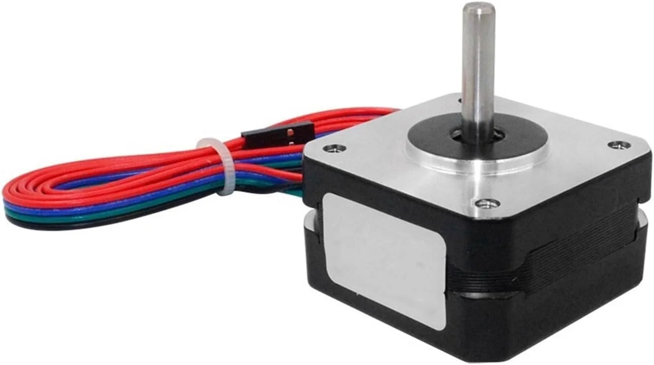 کنترلر درایور GTPBAO موتور پله ای Nema 17، 1 آمپر، 4.1 ولت، 130N.cm، 1.8 درجه، 2 فاز، 4 سیم، 42x42x23 میلی متر، موتور پله ای برای اکسترودر، پرینتر سه بعدی، دستگاه CNC