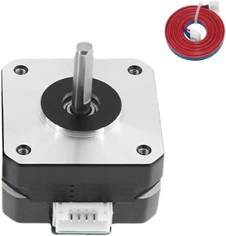 موتور پله‌ای Nema17 دو قطبی 42 با سیم 4 رشته‌ای و کابل مدل 17HS4023 1.0A برای لوازم جانبی پرینتر سه بعدی XYZ، ابعاد 42.3x42.3 میلی‌متر