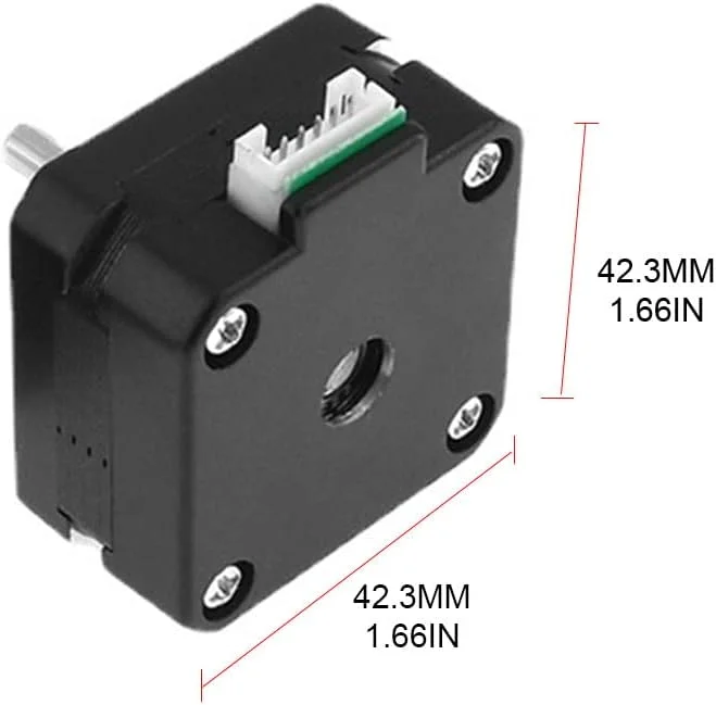 موتور پلهای Nema17 دو قطبی 42 با سیم 4 رشتهای و کابل مدل 17HS4023 1.0A برای لوازم جانبی پرینتر سه بعدی XYZ، ابعاد 42.3x42.3 میلیمتر موتور پلهای Nema17 دو قطبی 42 با سیم 4 رشتهای و کابل مدل 17HS4023 1.0A برای لوازم جانبی پرینتر سه بعدی XYZ، ابعاد 42.3x42.3 میلیمتر