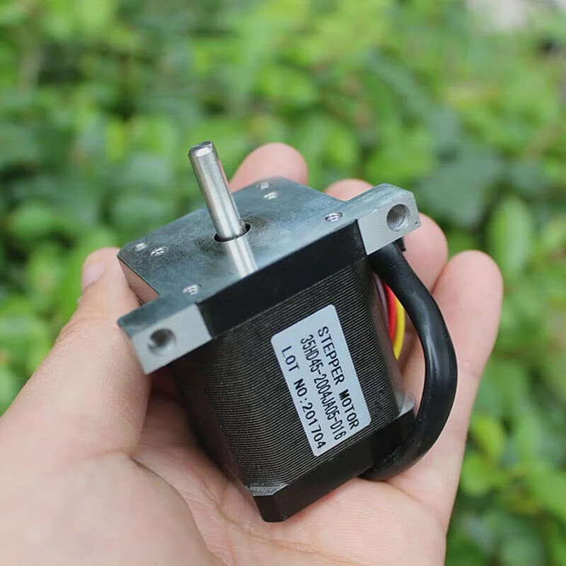 موتور پله ای کوچک 35 میلی متری 1.8 درجه 2 فاز 4 سیمه برای ربات CNC پرینتر سه بعدی