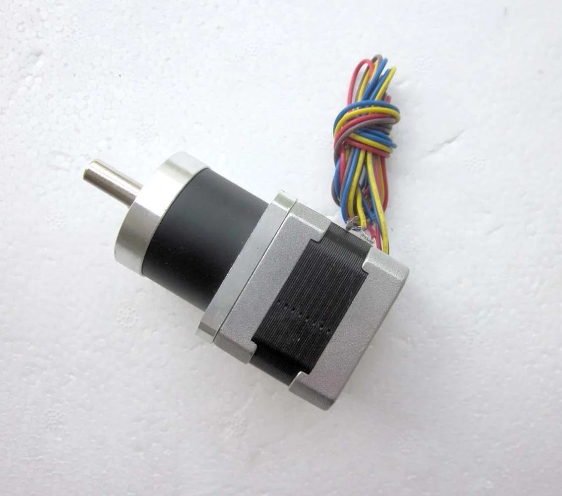 گیربکس سیاره ای با نسبت دنده 14:1 استپ موتور Nema 17 0.8A استپ موتور دنده دار موتور پله ای پرینتر سه بعدی