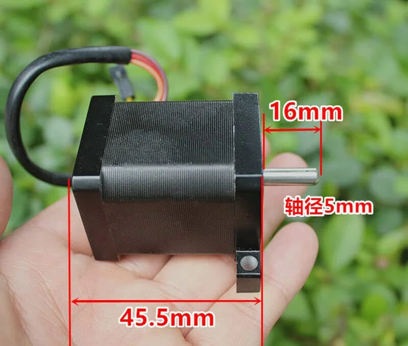 موتور پله ای کوچک 35 میلی متری 1.8 درجه 2 فاز 4 سیمه برای ربات CNC پرینتر سه بعدی