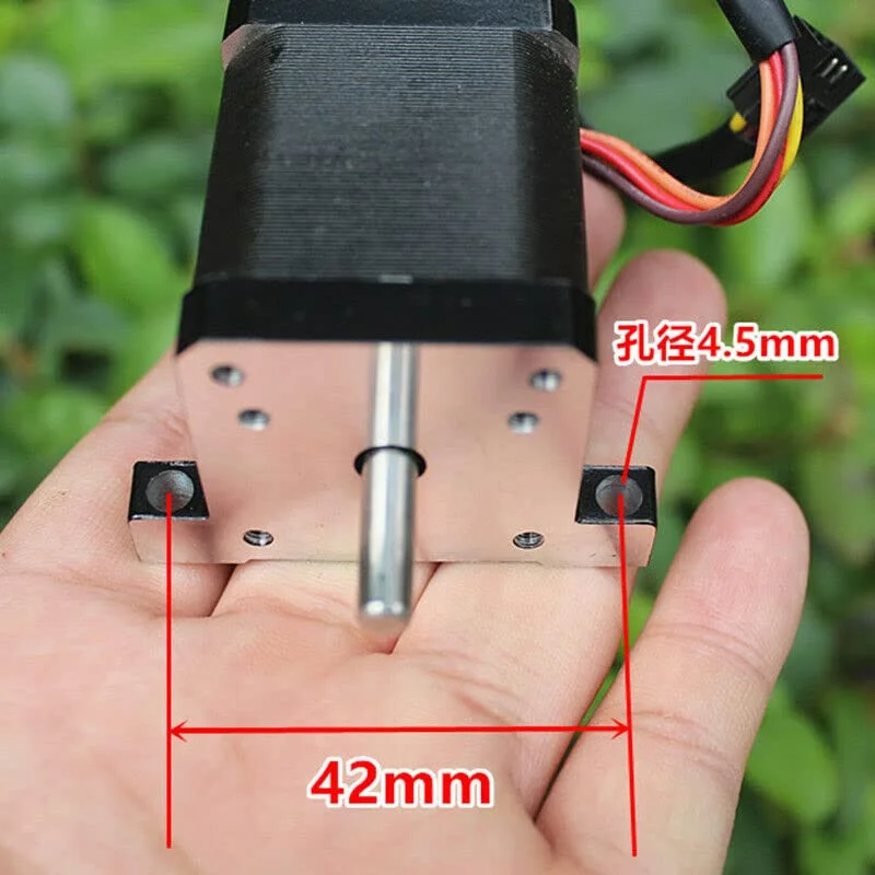 موتور پله ای کوچک 35 میلی متری 1.8 درجه 2 فاز 4 سیمه برای ربات CNC پرینتر سه بعدی