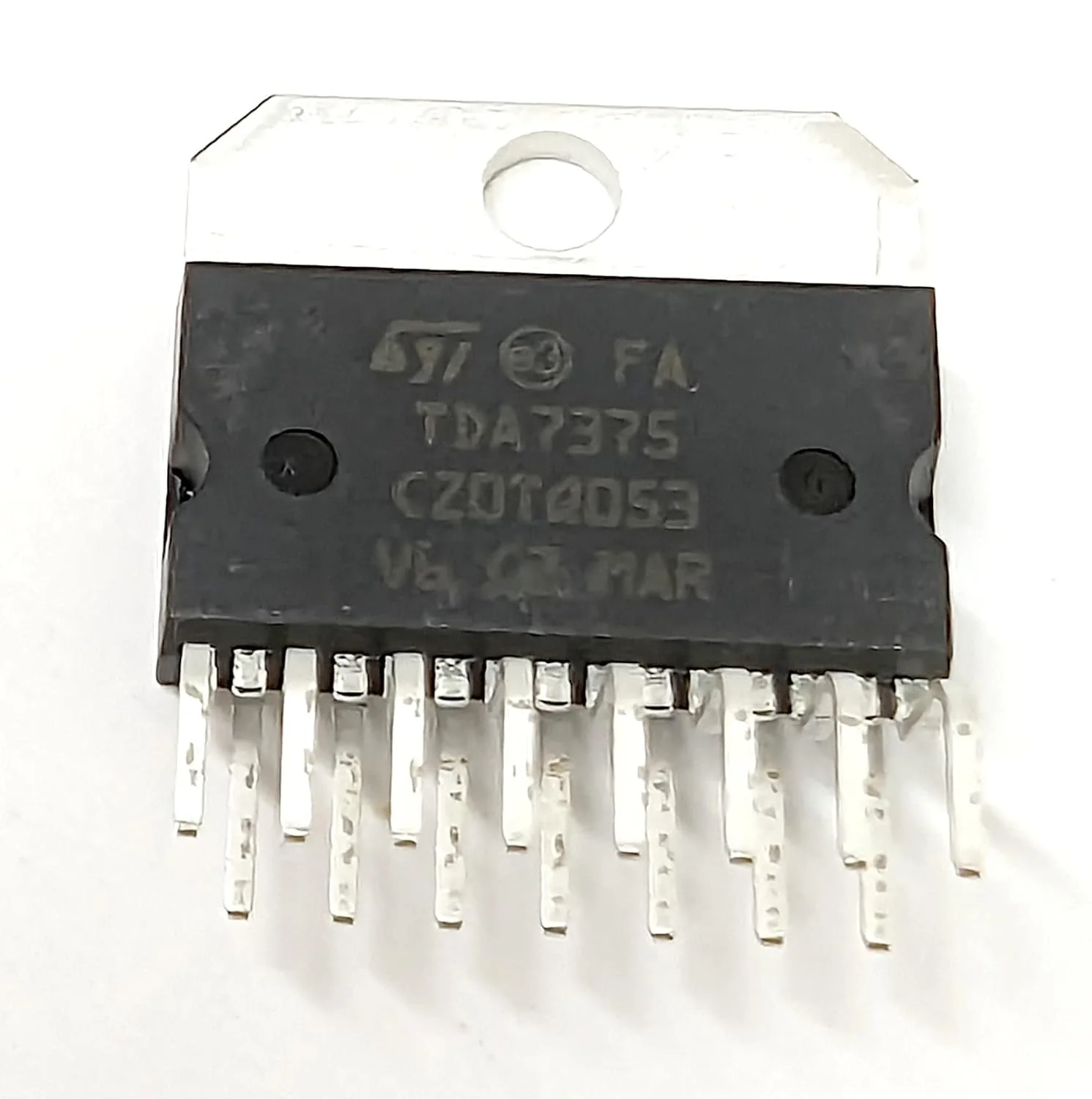 آی سی تقویت کننده صدا TDA7375V، 2x25W+7W، ایستاده، Multiwatt-15
