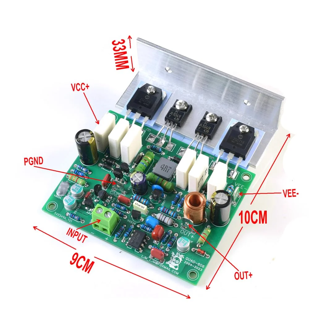 QUAD606 DC+-45V 100mA آمپلی فایر قدرت دو کاناله با 6 لامپ QUAD606 DC+-45V 100mA آمپلی فایر قدرت دو کاناله با 6 لامپ