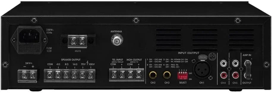 آمپلی فایر مونو Monacor PA-812DAP ELA، 120 وات، 1 کانال، 1 زون