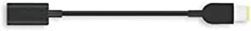 تبدیل کابل USB-C لنوو مدل 4X90U45346 به اسلیم-تیپ، مشکی - آداپتور برای کابل (USB-C، اسلیم-تیپ، کانکتور نر/کانکتور ماده، 0.05 متر، مشکی)