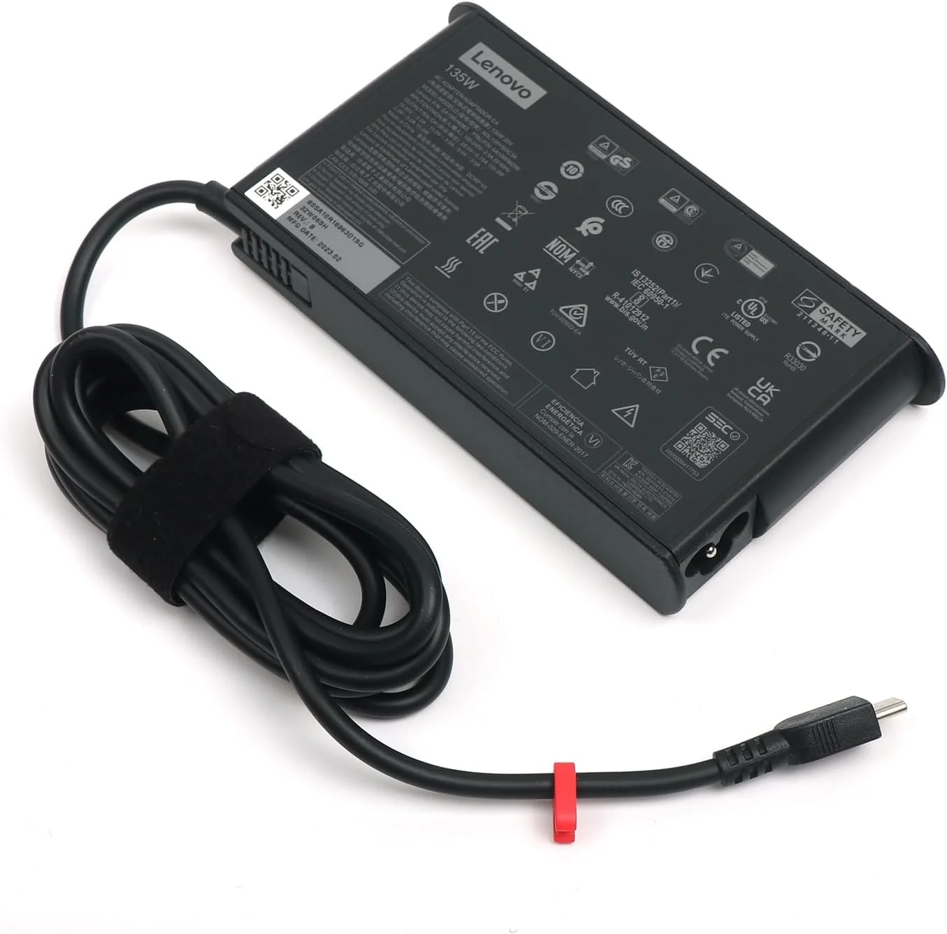 آداپتور شارژر اصلی جایگزین لنوو 20V 6.75A 135W USB C AC برای سری ThinkPad P16-P16s G1، سری ThinkPad T16-T16 G1، سری ThinkPad T16-T16 G2، سری ThinkPad Z16-Z16 AMD G1، 4X21H27800.
