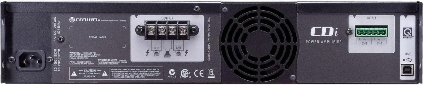 آمپلی فایر دو کاناله کرون مدل CDi 2000 - مشکی