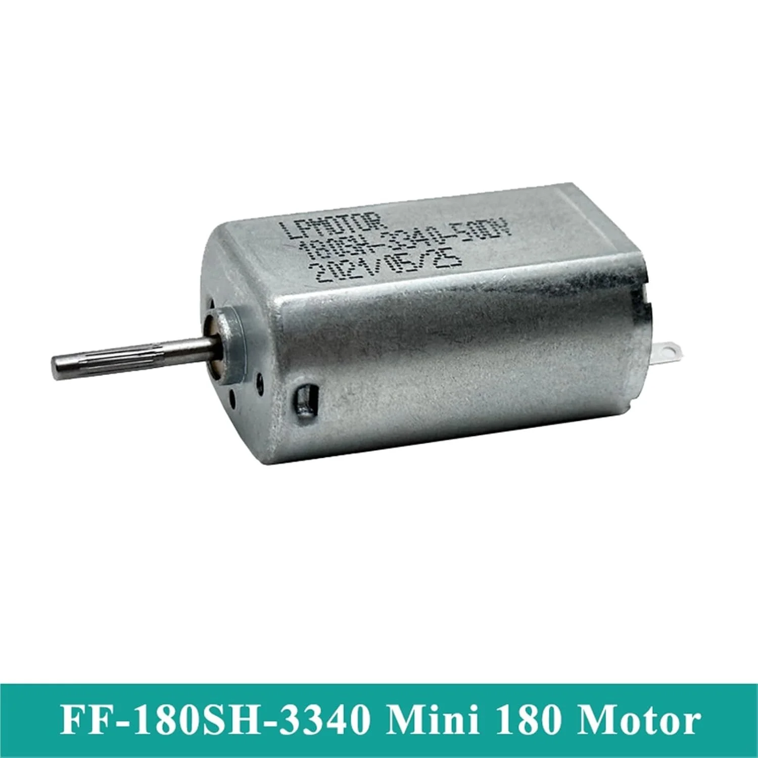 موتور کوچک 180 مدل FF-180SH-3340 DC 3V 3.7V 4.2V 5V با سرعت بالا 20800 دور در دقیقه، شفت دنده دار مغناطیسی، 1 عدد