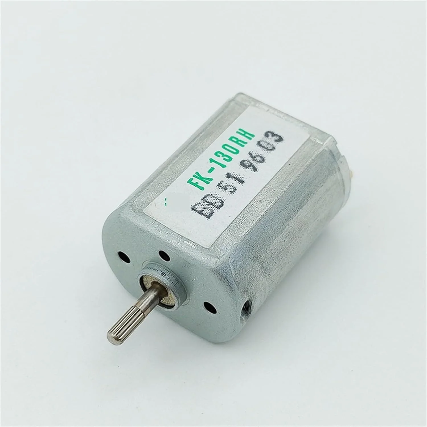 موتور الکتریکی DC مدل FK-130RH-09490، 6 تا 12 ولت، 7000 دور در دقیقه، مینی 20mm*15mm، شفت دندانه دار، 1 عدد