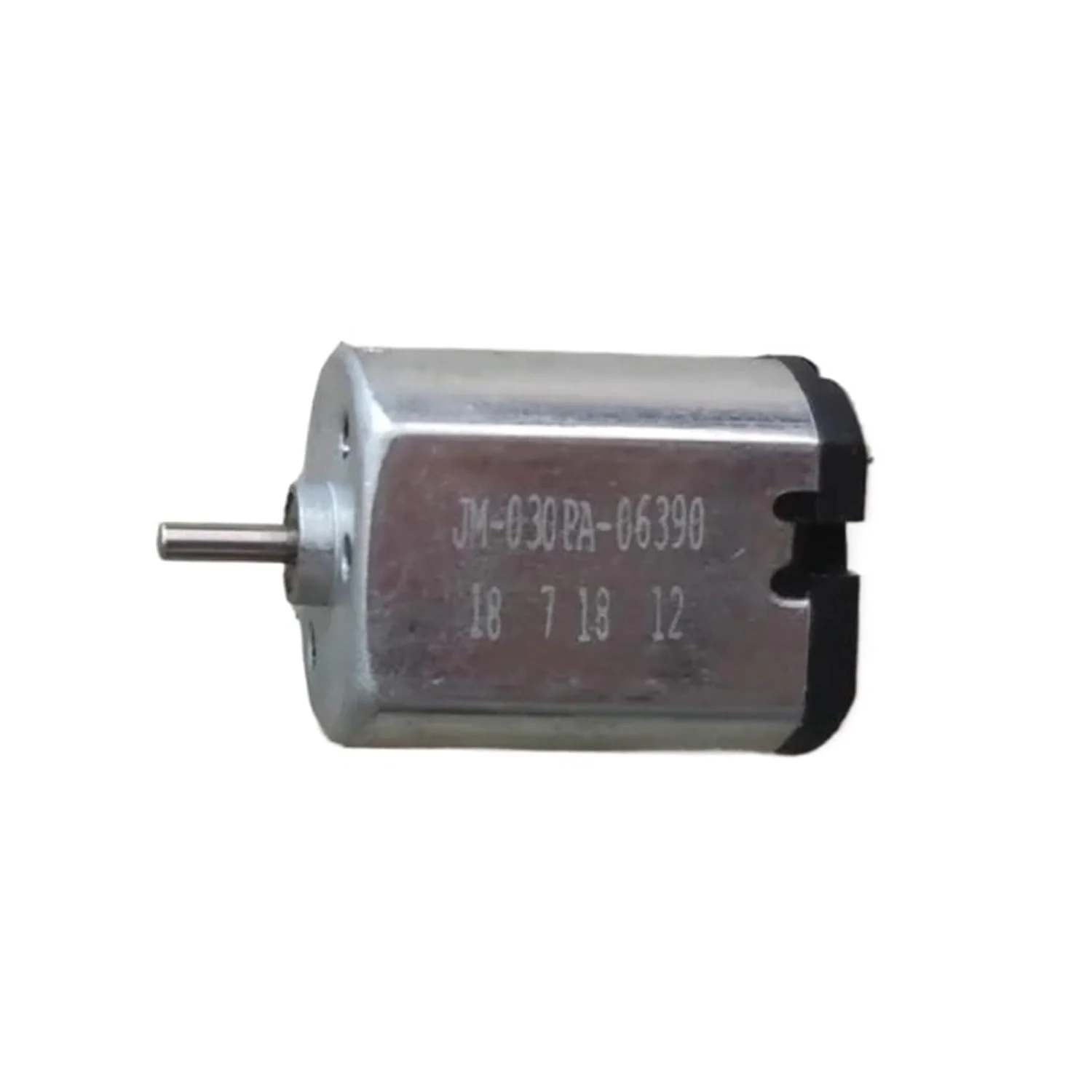 موتور DC مدل FK-030PA با ولتاژ 12 ولت و سرعت 10000 دور در دقیقه، برس فلزی، شفت بی صدا با قطر 1.5 میلی متر، 10 عدد