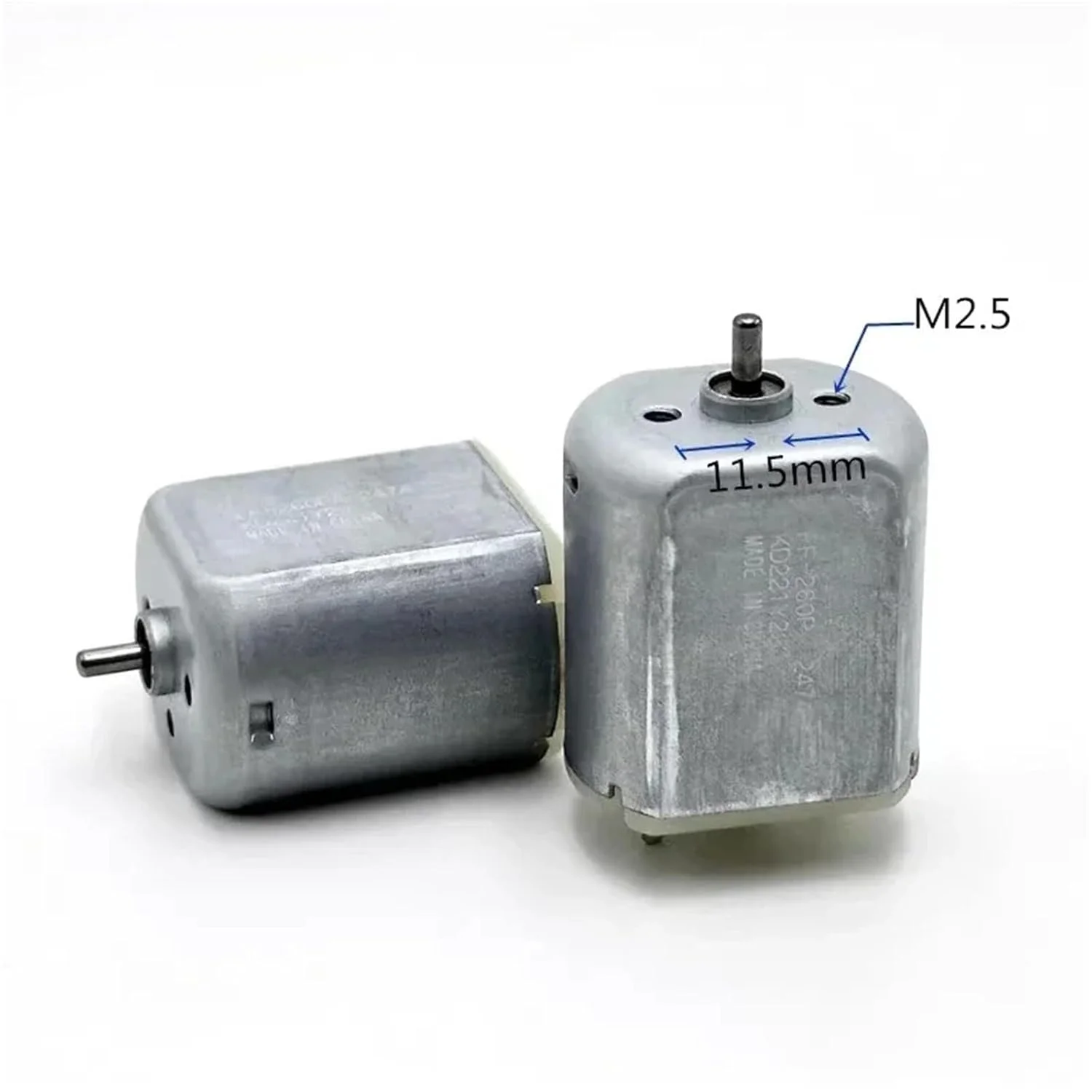 موتور تخت کوچک پرسرعت DC 3V 3.7V 4.2V مدل FF-260PA-2474، با ابعاد 24mm*18mm، یک عدد