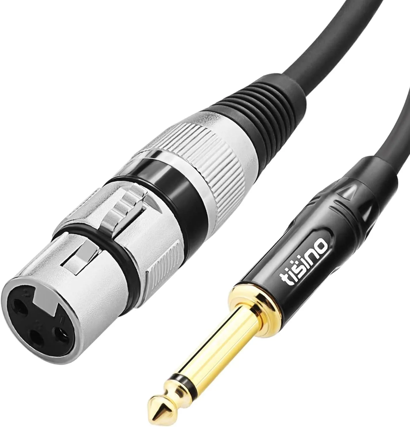 کابل میکروفون Tisino مدل XLR به TS 6.35mm طول 2 متر