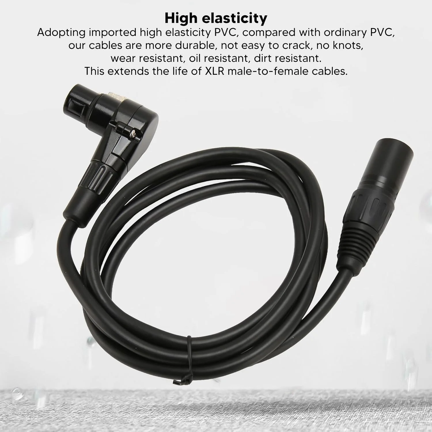 کابل XLR به XLR ویکای، 3 پین، 1.5 متر، صدای HiFi، هادی OFC، کابل میکروفون برای میکروفون، بلندگو، استیج، استیج های کلوپ، KTV، سینمای خانگی