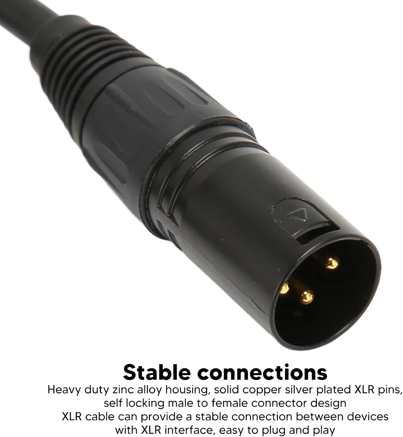 کابل XLR به XLR ویکای، 3 پین، 1.5 متر، صدای HiFi، هادی OFC، کابل میکروفون برای میکروفون، بلندگو، استیج، استیج های کلوپ، KTV، سینمای خانگی