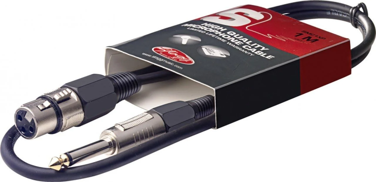 کابل مونو Stagg SMC1XP با کانکتور XLR (1 متری)