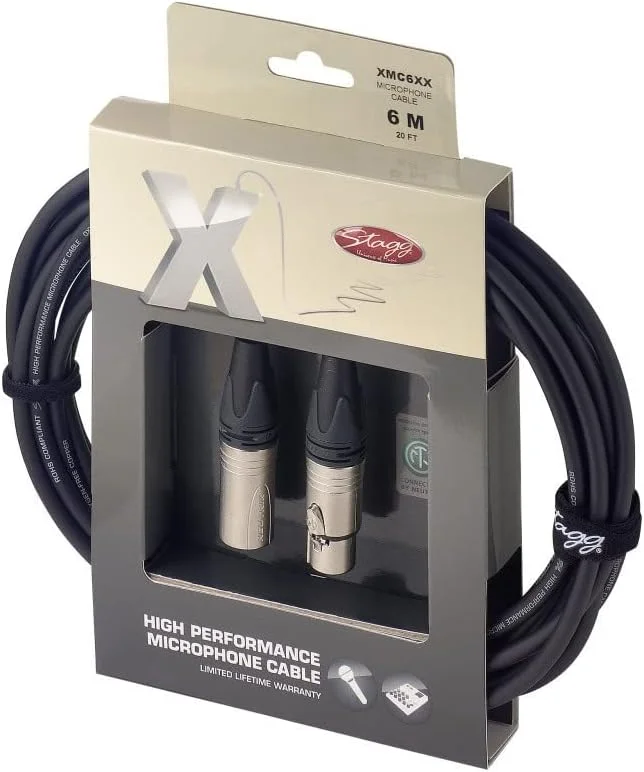 کابل میکروفون استگ 6 متری (XLRF-XLR m)