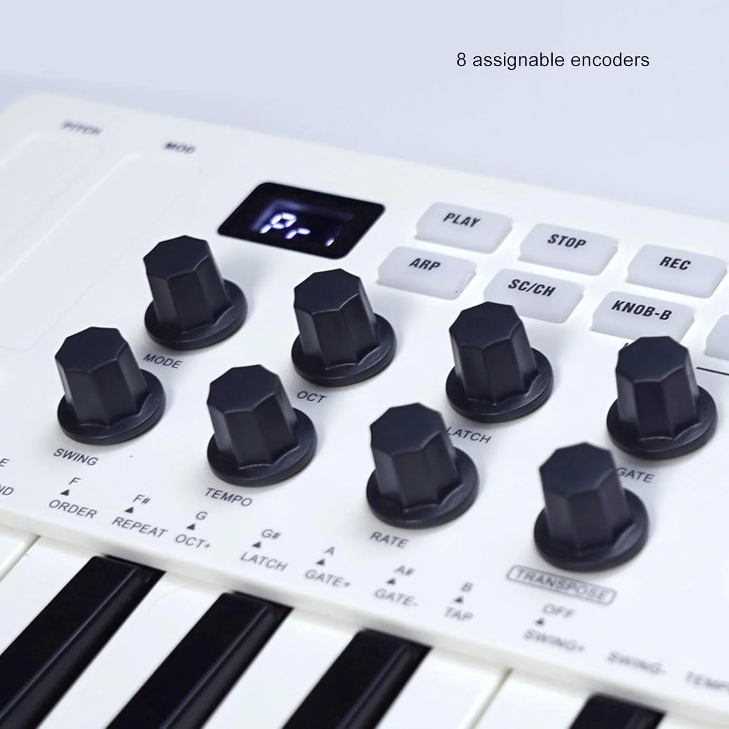 کنترلر کیبورد MIDI بی‌سیم با 25 کلید، 8 پد RGB، آکورد هوشمند برای ویندوز، OS X، IOS، اندروید