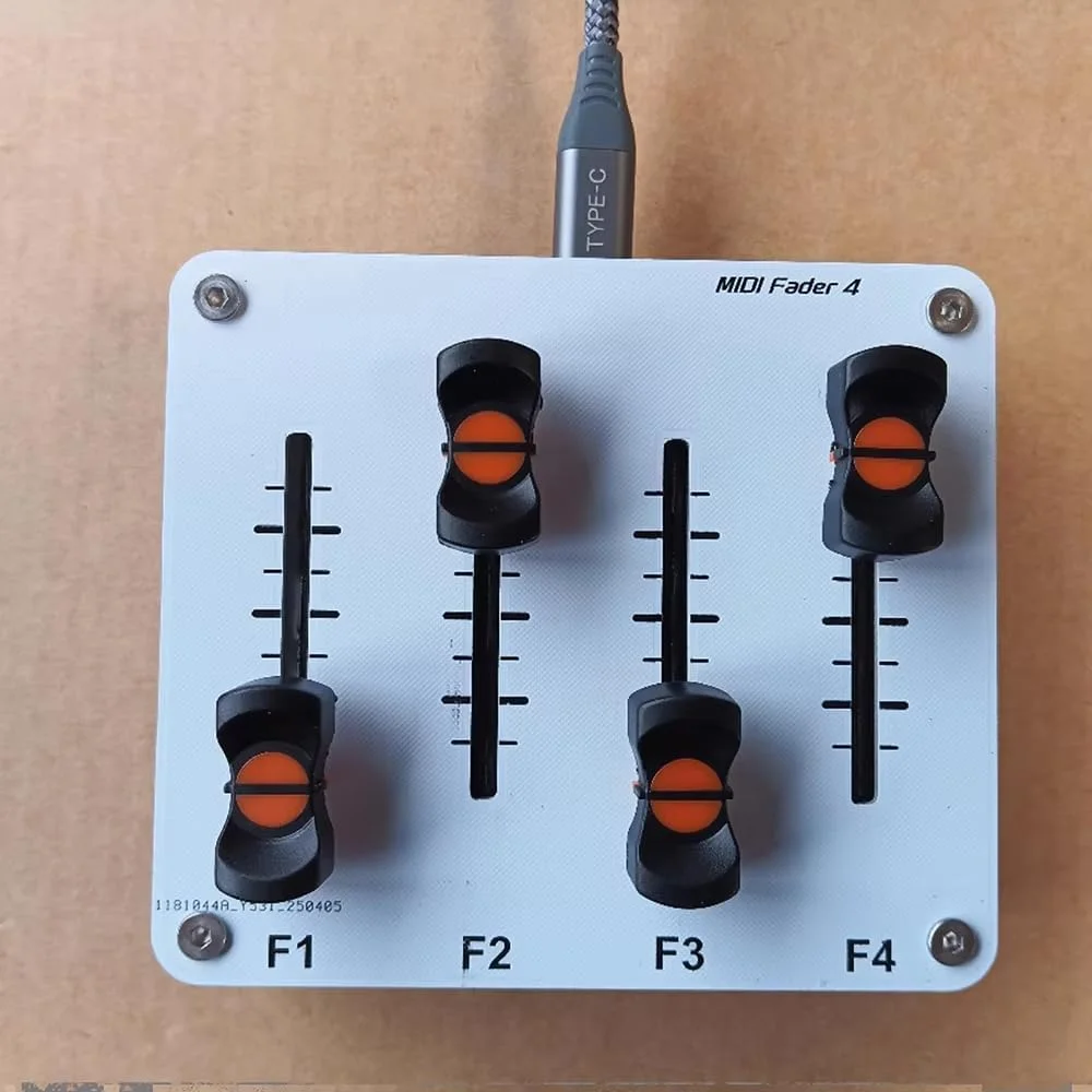 میدی فیدر 4 کاناله 42 میلی‌متری Toplionace، کنترل CC سفارشی با رابط USB برای نرم‌افزار DAW موسیقی