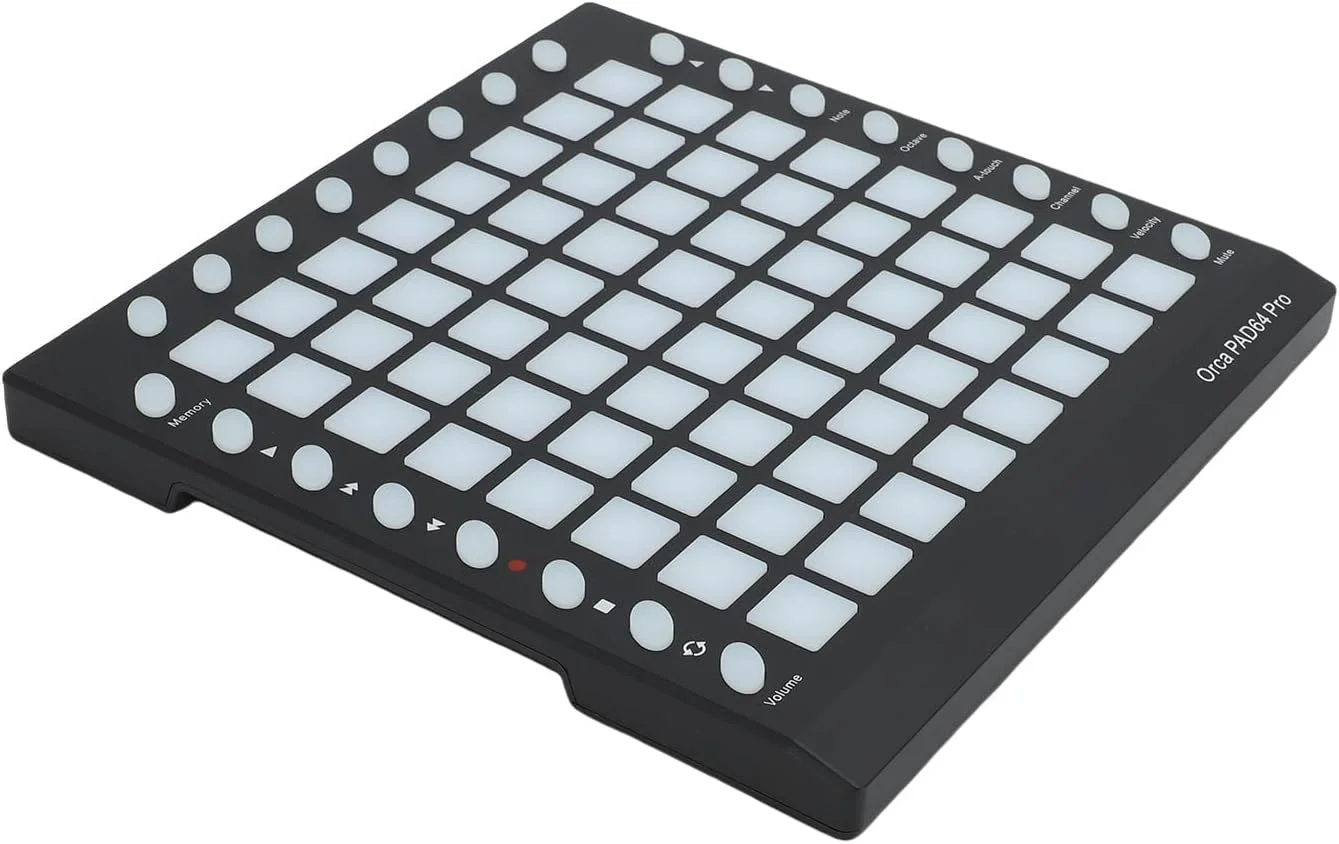 پد ضربه ای MIDI با نور پس زمینه RGB، 8 دکمه کنترل برای تولید موسیقی Mac OSX 10