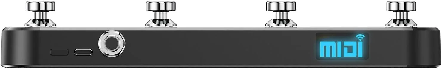 پدال MIDI فوتی kowaku با گیرنده، جمع و جور، ضد لغزش، سبک، قابل حمل، کنترلر MIDI شیک، مدل 4 پدال MIDI فوتی kowaku با گیرنده، جمع و جور، ضد لغزش، سبک، قابل حمل، کنترلر MIDI شیک، مدل 4