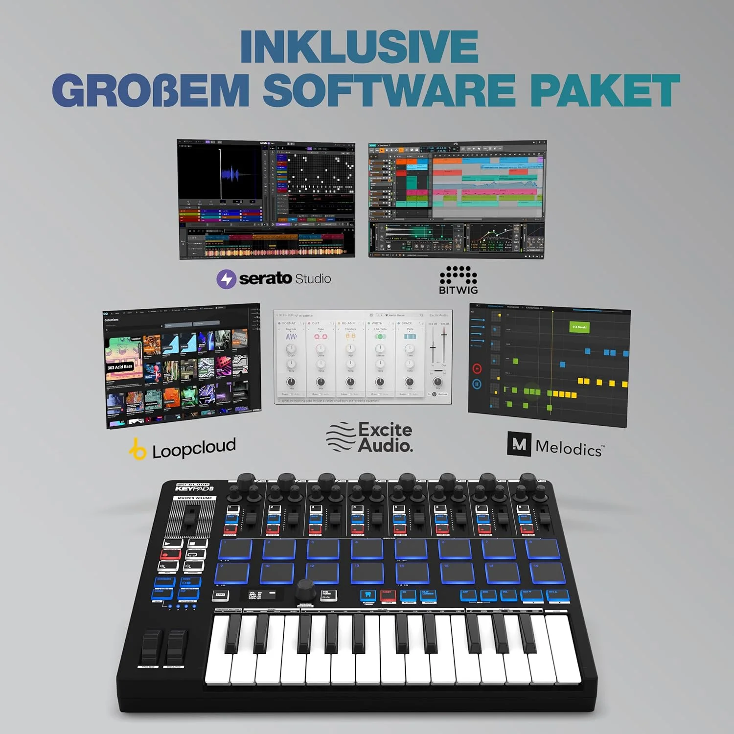 ایستگاه کاری همه کاره و جمع و جور Reloop Keypad Pro برای تولیدکنندگان