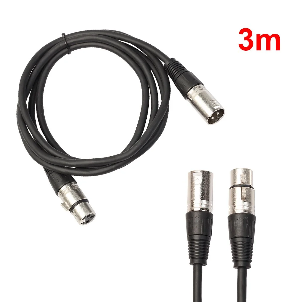 کابل میکروفون XLR نر به ماده 3 پین متعادل، طول 3 متر