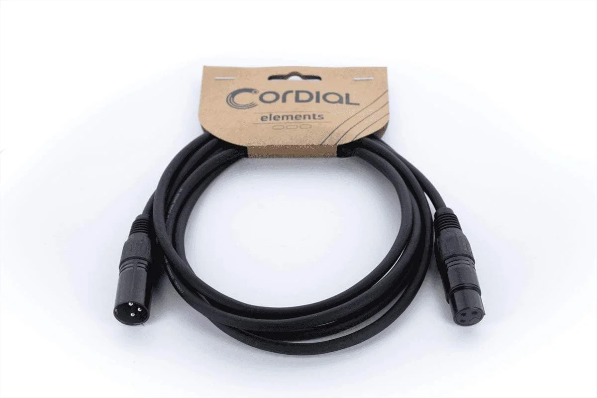 کابل میکروفون متقارن CORDIAL Kabel ECL EM5FM XLR (بسته 2 عددی)